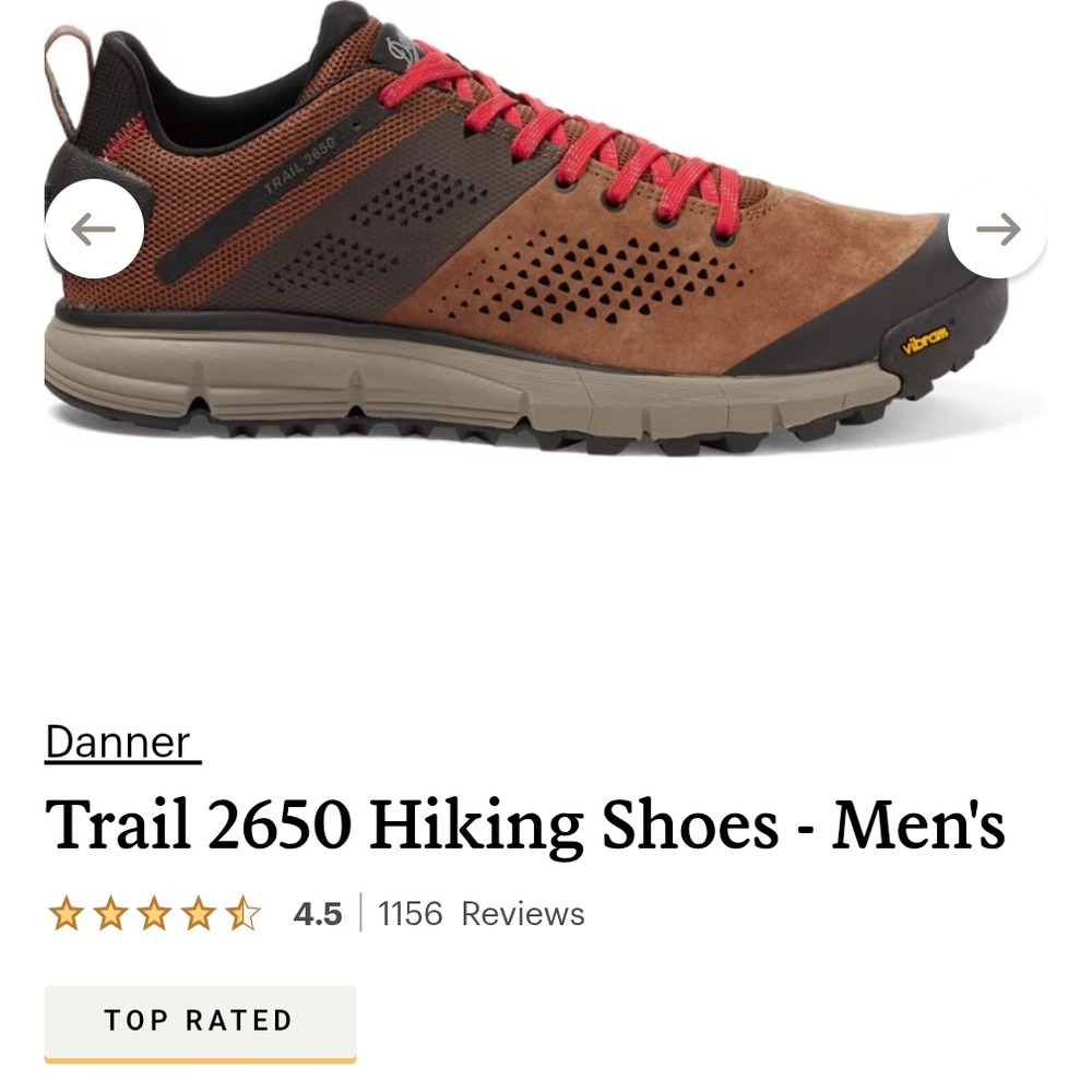 Danner Trail 2650 Men's Hiking Shoes - Brown and Red